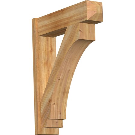 Ekena Millwork Imperial Rough Sawn Craftsman Outlooker, Western Red Cedar, 8"W x 30"D x 38"H OUT08X30X38IMP04RWR